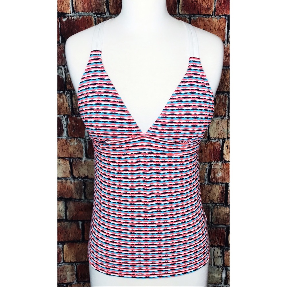 Athleta Tankini Swimsuit Top Small Racerback